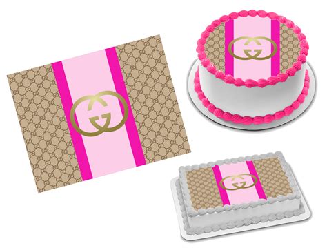 gucci edible designer prints|gucci cake toppers.